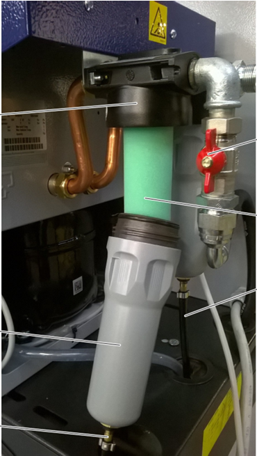 Cambio de elementos de filtros coalescentes